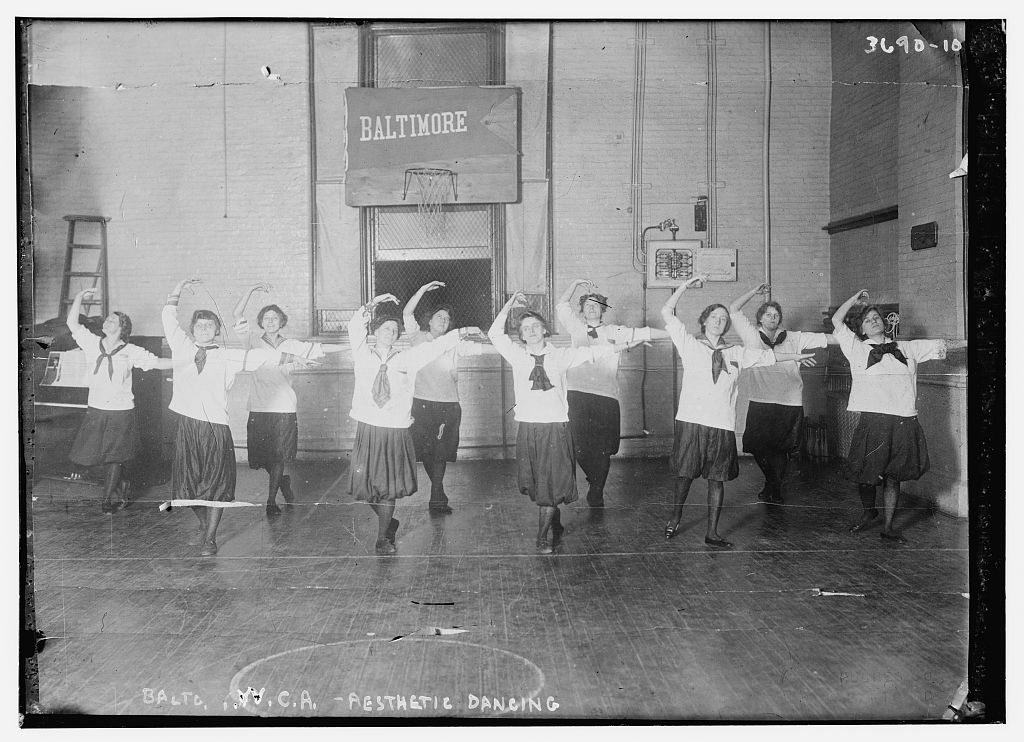 "Aesthetic Dancing -- Baltimore Y.W.C.A." Undated image from the George Grantham Bain Collection, Library of Congress. http://www.loc.gov/pictures/item/ggb2005020528/